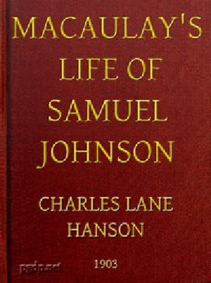 [Gutenberg 42971] • Macaulay's Life of Samuel Johnson, with a Selection from his Essay on Johnson